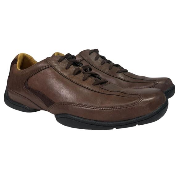 Rockport XCS Shoes Mens 10M Brown Leather Lace Up Walking Comfort DMX Preppy main image 5